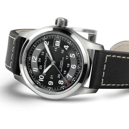 Hamilton Khaki Field Auto Automatik 38 mm Edelstahl schwarz 