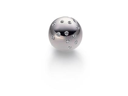 Jörg Heinz Wechselschließe Sternenhimmel Weißgold 11mm mit Brillanten 0,250ct – Anhänger Collier Schließe aus 750 Weißgold.