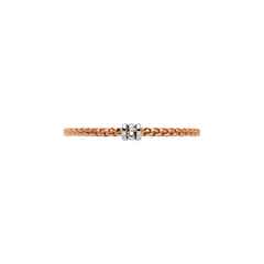 Fope Eka Tiny Armband Rosegold schmal mit Brillanten – Armschmuck Armband aus 750 Rotgold. – Ansicht 3