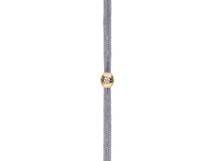 Schaffrath Colortaire Armband Gelbgold mit Brillant 0,015 Shadow Grey – Armschmuck Armband in grau und aus 750 Gelbgold.