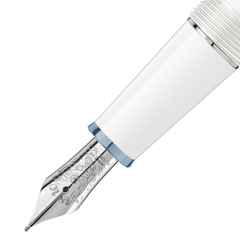 Montblanc Glacier Classique Füllfederhalter – Schreibgeräte Füllfederhalter aus 585 Weißgold. – Ansicht 2