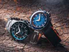 Mühle Glashütte Sportivo Travel GMT Automatik Edelstahl 42,5mm schwarzes Zifferblatt Metallband – Herrenuhren Uhr mit Datum aus Edelstahl und Keramik. Das Gehäuse ist rund und silber. Das Edelstahlarmband ist silber. Das Zifferblatt ist arabisch Index und schwarz. – Ansicht 5