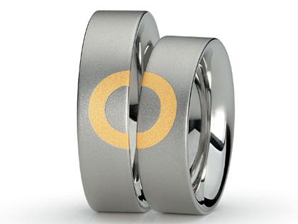 Ringe Trauring aus 1000 Gold, Edelstahl und und .