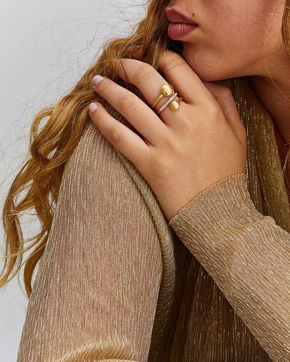 Nanis Dancing in the Rain Elite Ring Gelbgold 0,15 ct – Ringe Ring aus 750 Gelbgold. – Ansicht 3