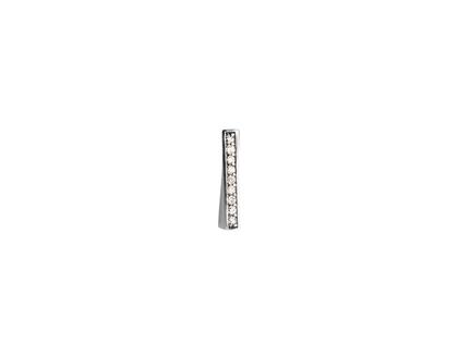 Meilenstein Anhänger Stab Platin mit Brillanten 0,180ct – Anhänger Anhänger mit Besatz in grau und aus 950 Platin.