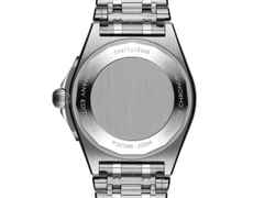 Breitling Chronomat Automatic GMT 40 Deutschland Edition grünes Zifferblatt Metallband – Herrenuhren Uhr mit Datum aus 950 Platin und Edelstahl. Das Gehäuse ist rund und silber. Das Edelstahlarmband ist silber. Das Zifferblatt ist ein Index in grün. – Ansicht 4