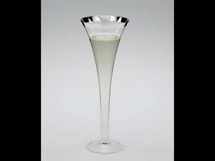 Sonja Quandt Glas Sektglas Prosecco – Silberwaren Silber Glas aus 925 Silber.