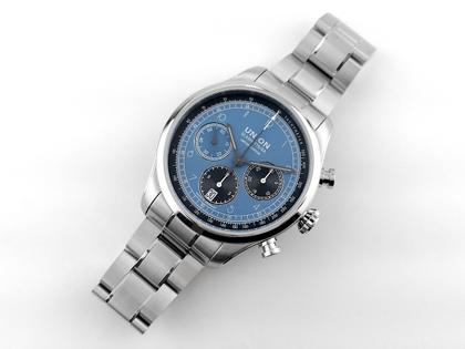 Union Glashütte Belisar Chronograph Speedster 2023 Limited Edition D009.427.11.052.09 Full Set mit Garantie Occasion Neu – Herrenuhren Chronograph aus Edelstahl. Das Gehäuse ist rund und silber. Das Edelstahlarmband ist silber. Das Zifferblatt ist arabisch Index und blau. – Ansicht 4