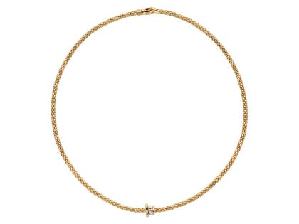 Fope Prima Collier   Gelbgold – Halsschmuck Collier aus 750 Gelbgold, 750 Rotgold, 750 Weißgold und und .