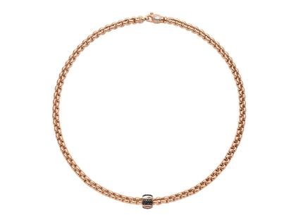 Armschmuck Armband aus 750 Rotgold und und rhodiniert.