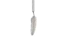 Heiring Feather Anhänger Klein Silber – Anhänger Anhänger ohne Besatz aus 925 Silber und und rhodiniert.