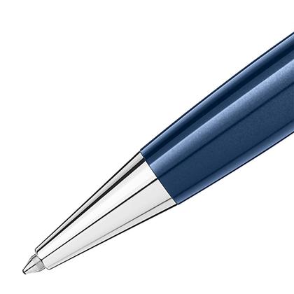 Montblanc Around the World in 80 Days Doué Classique Kugelschreiber blau – Schreibgeräte Kugelschreiber aus Edelharz und und platiniert. – Ansicht 2