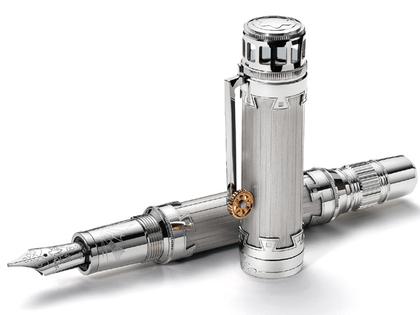 Montblanc Limitierte Edition Leonardo da Vinci – Schreibgeräte Füllfederhalter aus 750 Gelbgold.