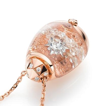 Capolavoro Billion Dreams Snow Globe-Collier Roségold "Magic Star" – Halsschmuck Collier aus 750 Rotgold. – Ansicht 3