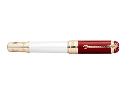 Montblanc 2022 Patron of Art: Limitierte Edition Homage to Albert Füllfederhalter 4810 – Schreibgeräte Füllfederhalter in rot und vergoldet. – Ansicht 2