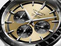 Longines Conquest Chronograph Automatik Edelstahl 42mm braunes Zifferblatt Metallband – Herrenuhren Chronograph aus Edelstahl und Keramik. Das Gehäuse ist rund und silber. Das Edelstahlarmband ist silber. Das Zifferblatt ist ein Index in braun. – Ansicht 2