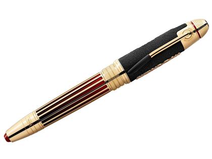 Montblanc Limited Edition Great Characters Jimi Hendrix 1942 Füllfederhalter – Schreibgeräte Füllfederhalter aus Metall und und vergoldet. – Ansicht 2