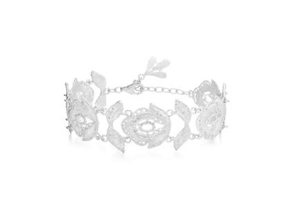 Brigitte Adolph Jewellery Design Wild Rose Armband Silber 18,5cm – Armschmuck Armband in silber und aus 925 Silber.