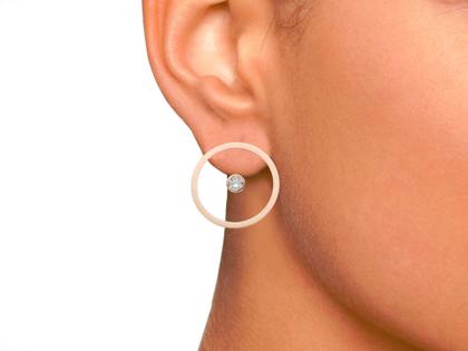 Angela Hübel Schatzinsel Ohrstecker Roségold mit Brillant – Ohrschmuck Ohrstecker in roségold und aus 750 Rotgold.