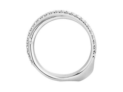 Capolavoro Magnifico Außenring "Jaquet" Weißgold doppelt – Ringe Ring mit Besatz aus 750 Weißgold. – Ansicht 2