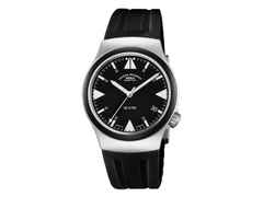 Mühle Glashütte S.A.R. Mission-Timer TITAN Automatik 43mm schwarzes Zifferblatt schwarzes Kautschukband – Herrenuhren Uhr mit Datum aus Keramik und Titan. Das Gehäuse ist rund und silber. Das Kautschuk / Kunststoff / Silikon Armband ist schwarz. Das Zifferblatt ist ein Index in schwarz.