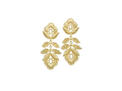 Brigitte Adolph Jewellery Design Wild Rose Ohrhänger Silber vergoldet – Ohrschmuck Ohrhänger in gelbgold und aus 925 Silber vergoldet.