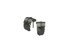 Heiring Feather Creolen Klein Silber schwarz oxidiert – Ohrschmuck Creolen aus 925 Silber und und rhodiniert.