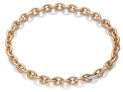 IsabelleFa Collier Navette Rund 12 Roségold Brillanten