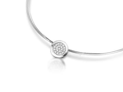 Cédé Anhänger Kreis Weißgold mit Brillanten 0,290ct – Anhänger Anhänger mit Besatz aus 750 Weißgold.