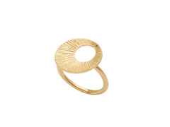 Heiring Traumfänger Ring Klein Silber gelbvergoldet – Ringe Ring aus 925 Silber, PVD beschichtet und und .