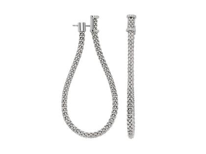 Fope Essentials Ohrhänger Weißgold groß mit Brillanten – Ohrschmuck Ohrhänger aus 750 Weißgold.