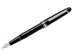 Montblanc Meisterstück Classique  Füllfederhalter Edelharz platinumbeschichtet – Schreibgeräte Füllfederhalter aus 585 Gelbgold/Weißgold, Edelharz und und .