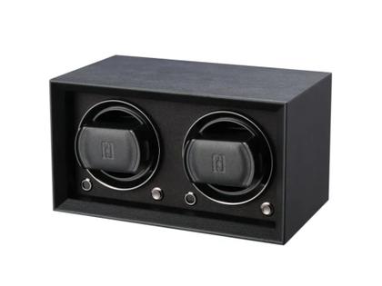 Paul Design Petite 2 Uhrenbeweger Kunstleder schwarz – Uhrenbeweger Uhrenbeweger für 2 Uhren aus Holz, Leder und und .