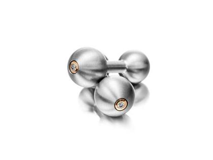 Meister Manschettenknöpfe Brillant Men´s Collection – Herrenschmuck Manschettenknöpfe aus 750 Rotgold, Titan und und .