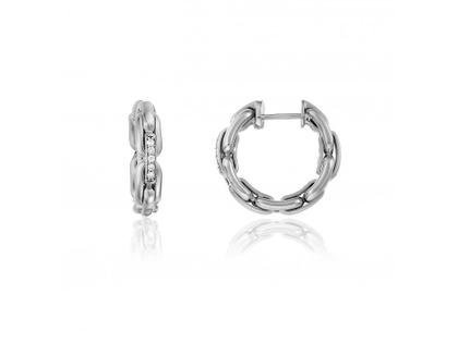 Chimento X-Tend Creolen Weißgold mit Brillanten 0,050ct – Ohrschmuck Creolen aus 750 Weißgold.