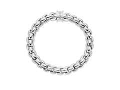 Fope Eka Flex'It  Armband breit Weißgold 1 Ronde mit Brillant 0,02ct M flexibel – Armschmuck Armband aus 750 Weißgold. – Ansicht 4