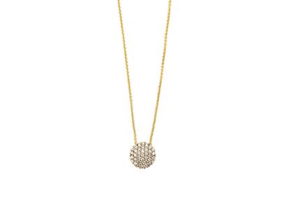 Giloy-Bellaluce Bella Luce Kette mit Anhänger Gelbgold 45cm mit Brillanten 0,500ct – Halsschmuck Kette mit Anhänger aus 585 Gelbgold.