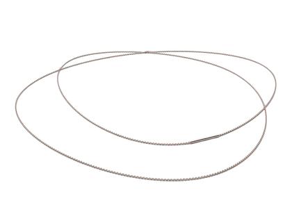 Niessing Now Kette Rose 80cm XL – Halsschmuck Collier aus Silber-Gold Legierung - 90 S.