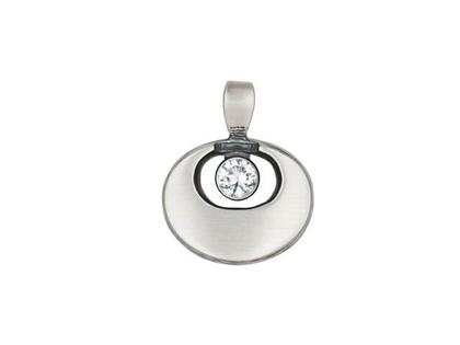 Nordform Design 17 Anhänger klein – Anhänger Anhänger mit Besatz aus 925 Silber.