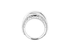 Capolavoro Magnifico Ring breit Weißgold mit Brillanten – Ringe Ring mit Besatz aus 750 Weißgold. – Ansicht 2