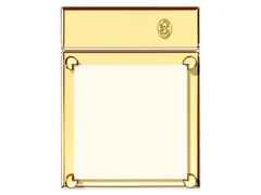 El Casco Haftnotiz Halter aus Messing vergoldet – Büroaccessoires Zettelbox in gelbgold und aus Messing und vergoldet. – Ansicht 2