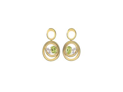 Cammilli Firenze Dune Solar Ohrhänger Yellow Sunrise Gold mit Brillanten 0,380ct – Ohrschmuck Ohrhänger aus 750 Gelbgold.