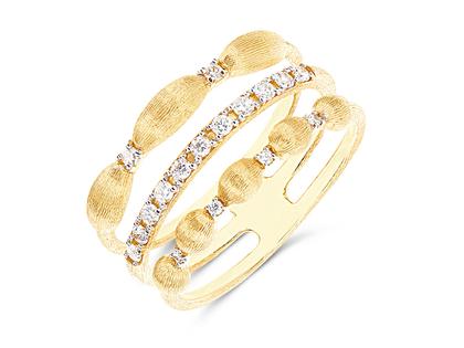 Nanis Dancing in the Rain Elite Ring Gelbgold mit Brillanten 0,20 ct – Ringe Ring aus 750 Gelbgold.