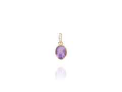 Nanis Nanis Boules Violetta Small Anhänger Gelbgold mit Lepidolith und Brillanten – Anhänger Anhänger mit Besatz aus 750 Gelbgold.
