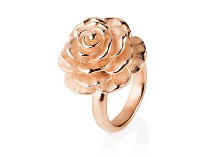 Drachenfels Design Rosenregen Ring Großer Ring Silber rosé – Ringe Ring aus 925 Silber und und vergoldet.
