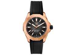 TAG Heuer Aquaracer Professional 200 Automatik 40 mm Gold mit Kautschukband schwarz kaufen