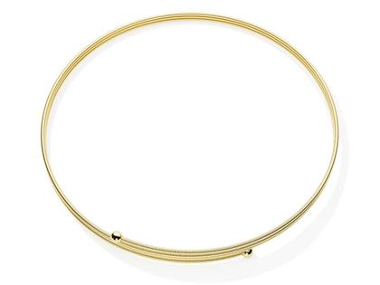 Niessing Colette C Embrace Collier 3-fach Classic Yellow 125mm – Halsschmuck Collier aus 750 Gelbgold.
