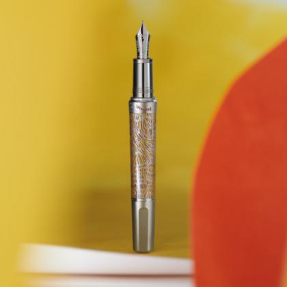 Montblanc 2023 Masters of Art Homage to Vincent Van Gogh Füllfederhalter 4810 Limited Edition – Schreibgeräte Füllfederhalter in orange und aus 750 Gelbgold und rhodiniert. – Ansicht 7