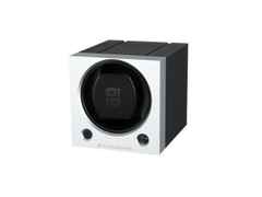 Paul Design Cube Serie Uhrenbeweger Aluminium silber stapelbar – Uhrenbeweger Uhrenbeweger für 1 Uhr in schwarz und aus Aluminium.
