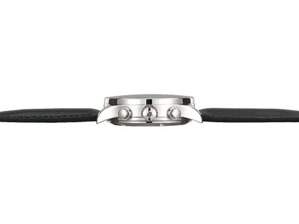 Sinn Spezialuhren 6099 Frankfurter Finanzplatzuhr Automatik Edelstahl 41,5mm silberfarbenes Zifferblatt Metallband limitiert – Herrenuhren Chronograph aus Edelstahl. Das Gehäuse ist rund und silber. Das Edelstahlarmband ist silber. Das Zifferblatt ist ein Index in silber. – Ansicht 4
